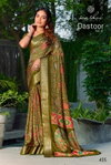 Dastoor Vol 4 By Kashvi Viscose Bright Moss Foil Ladies Saree Wholesale Market In Surat